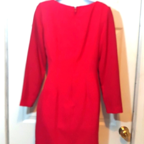 Moda Int'l red dress GORGEOUS FOR HOLIDAYS!! - Picture 6 of 10